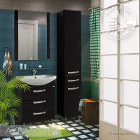 Мебель для ванной комнаты Aquaton Ария 65 Н черный
