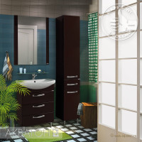 Мебель для ванной комнаты Aquaton Ария 65 Н коричневый