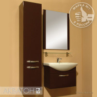Мебель для ванной комнаты Aquaton Ария 65 коричневый