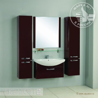 Мебель для ванной комнаты Aquaton Ария 80 коричневый