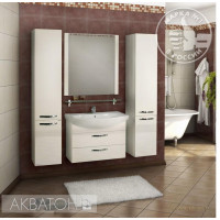 Мебель для ванной комнаты Aquaton Ария 80 М белый