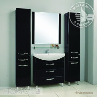 Мебель для ванной комнаты Aquaton Ария 80 Н черный