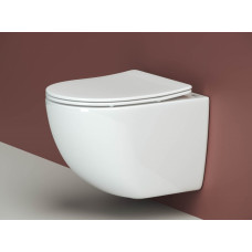 Унитаз подвесной Ceramica Nova Forma Rimless CN3009 безободковый, с сиденьем микролифт