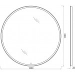 Зеркало BelBagno SPC-RNG-1000-LED-TCH с подсветкой