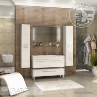 Мебель для ванной комнаты Aquaton Мадрид 120 М белый