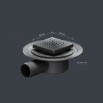 Душевой трап AM.PM MasterFlow черный матовый W01BD-P11-010-01BM Душевой трап AM.PM MasterFlow черный матовый W01BD-P11-010-01BM