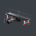 Душевой трап AM.PM MasterFlow черный матовый W01SC-P11-040-01BM Душевой трап AM.PM MasterFlow черный матовый W01SC-P11-040-01BM