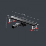 Душевой трап AM.PM MasterFlow черный матовый W01SC-P11-050-01BM Душевой трап AM.PM MasterFlow черный матовый W01SC-P11-050-01BM