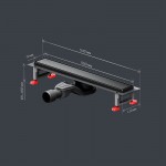 Душевой трап AM.PM MasterFlow черный матовый W01SC-U11-050-04BM Душевой трап AM.PM MasterFlow черный матовый W01SC-U11-050-04BM