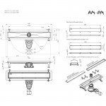Душевой трап AM.PM MasterFlow хром матовый W01SC-U11-050-04SB Душевой трап AM.PM MasterFlow хром матовый W01SC-U11-050-04SB