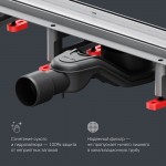 Душевой трап AM.PM MasterFlow хром матовый W01SC-U11-060-04SB Душевой трап AM.PM MasterFlow хром матовый W01SC-U11-060-04SB