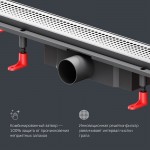 Душевой трап AM.PM PrimeFlow хром матовый W02SC-P11-070-01SB Душевой трап AM.PM PrimeFlow хром матовый W02SC-P11-070-01SB