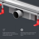 Душевой трап AM.PM PrimeFlow хром матовый W02SC-U11-060-04SB Душевой трап AM.PM PrimeFlow хром матовый W02SC-U11-060-04SB