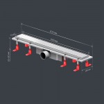 Душевой трап AM.PM PrimeFlow хром матовый W02SC-U11-060-04SB Душевой трап AM.PM PrimeFlow хром матовый W02SC-U11-060-04SB