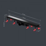 Душевой трап AM.PM PrimeFlow черный матовый W02SC-U11-070-04BM Душевой трап AM.PM PrimeFlow черный матовый W02SC-U11-070-04BM