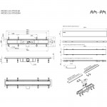 Душевой трап AM.PM PrimeFlow черный матовый W02SC-U11-070-04BM Душевой трап AM.PM PrimeFlow черный матовый W02SC-U11-070-04BM