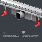 Душевой трап AM.PM PrimeFlow хром матовый W02SC-U11-080-04SB Душевой трап AM.PM PrimeFlow хром матовый W02SC-U11-080-04SB