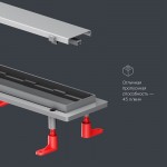 Душевой трап AM.PM PrimeFlow хром матовый W02SC-U11-080-04SB Душевой трап AM.PM PrimeFlow хром матовый W02SC-U11-080-04SB