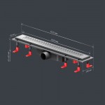 Душевой трап AM.PM PrimeFlow хром матовый W02SC-P11-060-01SB Душевой трап AM.PM PrimeFlow хром матовый W02SC-P11-060-01SB