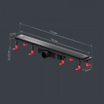 Душевой трап AM.PM PrimeFlow черный матовый W02SC-P11-070-01BM Душевой трап AM.PM PrimeFlow черный матовый W02SC-P11-070-01BM