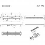 Душевой трап AM.PM PrimeFlow черный матовый W02SC-P11-070-01BM Душевой трап AM.PM PrimeFlow черный матовый W02SC-P11-070-01BM