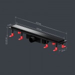 Душевой трап AM.PM PrimeFlow черный матовый W02SC-U11-060-04BM Душевой трап AM.PM PrimeFlow черный матовый W02SC-U11-060-04BM