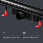 Душевой трап AM.PM PrimeFlow черный матовый W02SC-U11-080-04BM Душевой трап AM.PM PrimeFlow черный матовый W02SC-U11-080-04BM