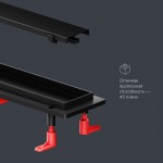 Душевой трап AM.PM PrimeFlow черный матовый W02SC-U11-080-04BM Душевой трап AM.PM PrimeFlow черный матовый W02SC-U11-080-04BM