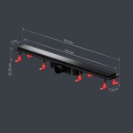 Душевой трап AM.PM PrimeFlow черный матовый W02SC-U11-080-04BM Душевой трап AM.PM PrimeFlow черный матовый W02SC-U11-080-04BM
