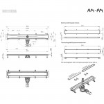 Душевой трап AM.PM MasterFlow хром матовый W01SC-U11-090-04SB Душевой трап AM.PM MasterFlow хром матовый W01SC-U11-090-04SB
