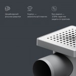 Душевой трап AM.PM PrimeFlow хром матовый W02BD-P11-010-01SB Душевой трап AM.PM PrimeFlow хром матовый W02BD-P11-010-01SB