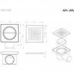 Душевой трап AM.PM PrimeFlow хром матовый W02BD-P11-010-01SB Душевой трап AM.PM PrimeFlow хром матовый W02BD-P11-010-01SB