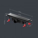Душевой трап AM.PM PrimeFlow черный матовый W02SC-P11-040-01BM