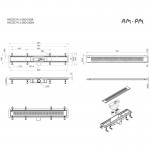 Душевой трап AM.PM PrimeFlow черный матовый W02SC-P11-080-01BM