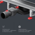 Душевой трап AM.PM MasterFlow хром матовый W01SC-P11-060-01SB Душевой трап AM.PM MasterFlow хром матовый W01SC-P11-060-01SB