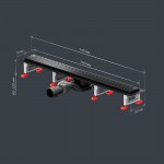 Душевой трап AM.PM MasterFlow черный матовый W01SC-P11-070-01BM Душевой трап AM.PM MasterFlow черный матовый W01SC-P11-070-01BM
