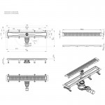 Душевой трап AM.PM MasterFlow черный матовый W01SC-P11-070-01BM Душевой трап AM.PM MasterFlow черный матовый W01SC-P11-070-01BM