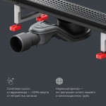 Душевой трап AM.PM MasterFlow черный матовый W01SC-P11-080-01BM Душевой трап AM.PM MasterFlow черный матовый W01SC-P11-080-01BM