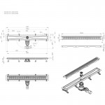 Душевой трап AM.PM MasterFlow черный матовый W01SC-P11-080-01BM Душевой трап AM.PM MasterFlow черный матовый W01SC-P11-080-01BM