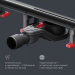Душевой трап AM.PM MasterFlow Slim черный матовый W01SC-S11-060-05BM Душевой трап AM.PM MasterFlow Slim черный матовый W01SC-S11-060-05BM