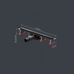 Душевой трап AM.PM MasterFlow Slim черный матовый W01SC-S11-060-05BM Душевой трап AM.PM MasterFlow Slim черный матовый W01SC-S11-060-05BM