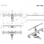 Душевой трап AM.PM MasterFlow Slim черный матовый W01SC-S11-060-05BM Душевой трап AM.PM MasterFlow Slim черный матовый W01SC-S11-060-05BM