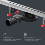 Душевой трап AM.PM MasterFlow Slim хром матовый W01SC-S11-080-05SB Душевой трап AM.PM MasterFlow Slim хром матовый W01SC-S11-080-05SB