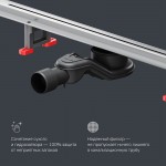 Душевой трап AM.PM MasterFlow Slim хром матовый W01SC-S11-100-05SB Душевой трап AM.PM MasterFlow Slim хром матовый W01SC-S11-100-05SB
