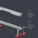 Душевой трап AM.PM MasterFlow Slim хром матовый W01SC-S11-100-05SB Душевой трап AM.PM MasterFlow Slim хром матовый W01SC-S11-100-05SB