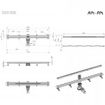 Душевой трап AM.PM MasterFlow Slim хром матовый W01SC-S11-100-05SB Душевой трап AM.PM MasterFlow Slim хром матовый W01SC-S11-100-05SB