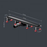 Душевой трап AM.PM MasterFlow черный матовый W01SC-U11-070-04BM Душевой трап AM.PM MasterFlow черный матовый W01SC-U11-070-04BM
