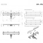 Душевой трап AM.PM MasterFlow черный матовый W01SC-U11-070-04BM Душевой трап AM.PM MasterFlow черный матовый W01SC-U11-070-04BM