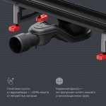 Душевой трап AM.PM MasterFlow черный матовый W01SC-U11-080-04BM Душевой трап AM.PM MasterFlow черный матовый W01SC-U11-080-04BM