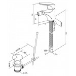Смеситель AmPm Joy для биде 91мм F8583100
